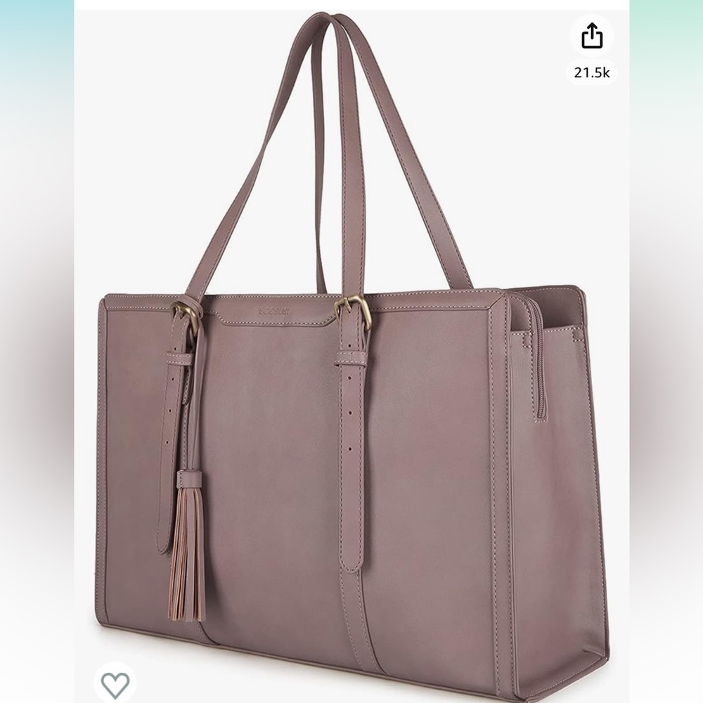 Ecosusi Laptop Tote Bag Purple Mauve New Gem